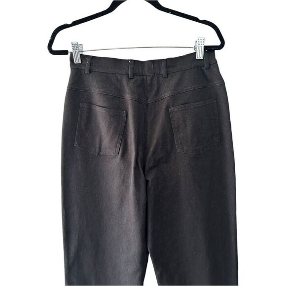 St. John Sport Black Straight Leg Jeans Size 10 Mature Quiet Luxury Capsule - Picture 10 of 16